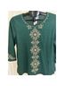 Alfred Dunner Print Green Orange White Pullover Sweater Size S - photo 4