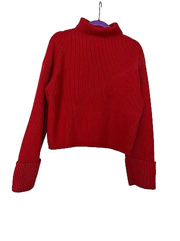MNG ribbed sweater with Perkins neck Pullover Sweater (view 2)