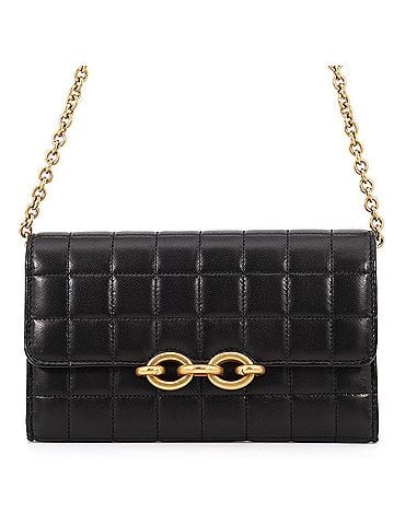 Yves Saint Laurent Yves Saint Laurent Saint Laurent Paris wallet, chain LE MAILLON WALLET, lambskin, 738109, SAINT LAURENT PARIS black, shoulder WALLET (view 1)