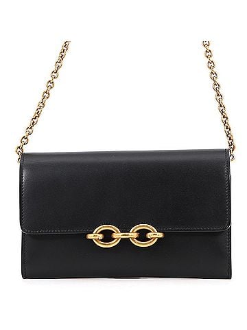 Yves Saint Laurent Yves Saint Laurent Saint Laurent Paris Chain Shoulder Wallet Le Maillon Calfskin 696608 SAINT LAURENT PARIS Black WALLET (view 1)