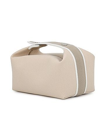 Hermès Hermes handbag pouch Bride à Black PM beige canvas HERMES (view 2)