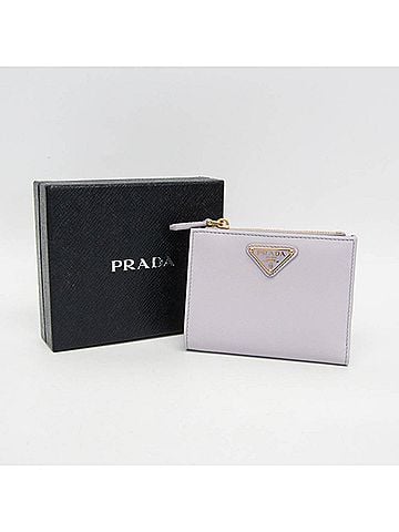 Prada Prada 1ML050 Women's Leather Wallet (bi-fold) Light Purple (view 2)