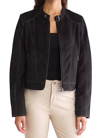 Rachel Faux Leather Jacket (view 1)