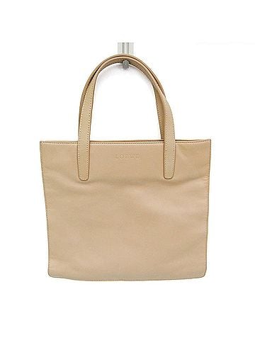 Loewe Loewe Small Tote Bag Women's Leather Handbag Light Beige (view 1)