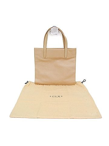 Loewe Loewe Small Tote Bag Women's Leather Handbag Light Beige (view 2)