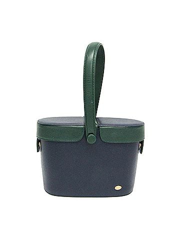 Bally Bally Basket-shaped Bag Women's Leather Handbag Green,Navy (view 1)