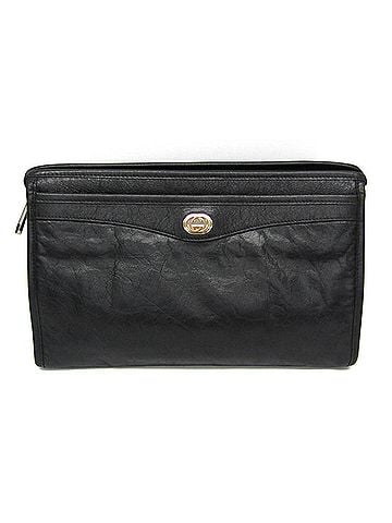 Gucci Gucci Interlocking 575991 Men,Women Leather Clutch Bag Black (view 1)