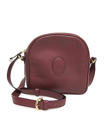 Cartier Cartier Must Women's Leather Shoulder Bag Bordeaux (view 1)