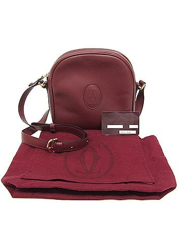 Cartier Cartier Must Women's Leather Shoulder Bag Bordeaux (view 2)