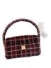 Anine Bing Checkered-gingham Chevron-herringbone Red Black White Shoulder Bag One size - photo 2