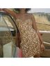 Réalisation 100% Silk 73% Polyester 9% Elastane Floral Brown Casual Dress Size XS - photo 3