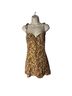 Réalisation 100% Silk 73% Polyester 9% Elastane Floral Brown Casual Dress Size XS - photo 1