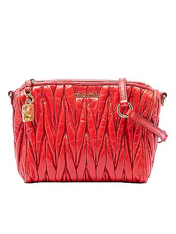Miu Miu Matelasse Leather Shoulder Bag (view 1)