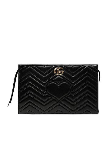 Gucci GG Marmont Heart Matelasse Calfskin Clutch (view 1)