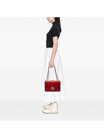 Gucci Medium Dollar Calfskin Interlocking G Crossbody (view 2)
