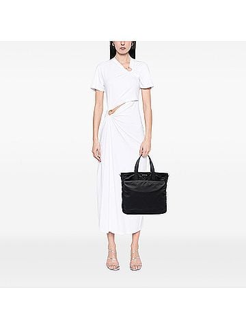 Prada Saffiano Trimmed Tessuto Convertible Tote (view 2)