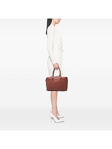 Bottega Veneta Nappa Intrecciato Brick Tote (view 2)
