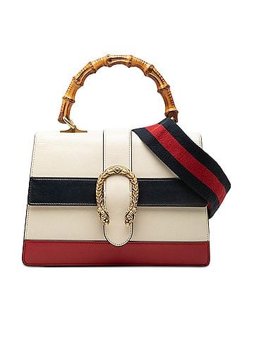 Gucci Medium Leather Bamboo Dionysus Web Satchel (view 1)