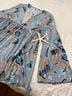 Free People Floral Blue Long Sleeve Blouse Size S - photo 6