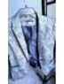 Tommy Hilfiger 100% Polyester 2% Spandex Paisley Gray Black Blazer Size 6 - photo 4