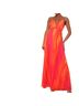 Lulus 100% Polyester 4% Spandex 96% Polyester Print Orange Pink Yellow Casual Dress Size S - photo 1