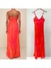 Lulus 100% Polyester 4% Spandex 96% Polyester Print Orange Pink Yellow Casual Dress Size S - photo 4