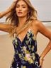 AaKaa 100% Rayon Floral Blue Yellow Casual Dress Size S - photo 3