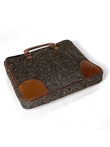 Prada Prada handbag, logo plate, 2-way, rhinestone, fabric, brown, women's. (view 2)