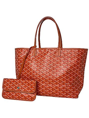 Goyard Goyard Saint Louis PM Reversible Tote Bag, All-over Print, Coated Canvas, Orange, Women's (view 1)