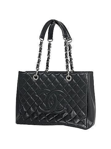 Chanel Chanel Tote Bag, Coco Mark, Matelassé GST, Caviar Skin, Black, A50995, Women's (view 1)