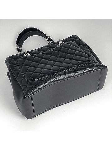Chanel Chanel Tote Bag, Coco Mark, Matelassé GST, Caviar Skin, Black, A50995, Women's (view 2)