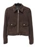 ALLSAINTS 100% Leather 55% Viscose 45% Cotton 100% Polyester Brown Leather Jacket Size 4 - photo 1