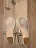 Stuart Weitzman 100% Leather Gold Tan Sandals Size 7 1/2 - photo 5