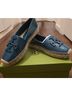 Tory Burch 100% Leather Blue Flats Size 9 - photo 3