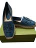 Tory Burch 100% Leather Blue Flats Size 9 - photo 1