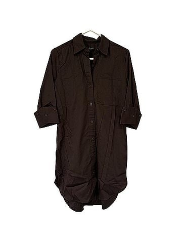 Madewell Y Neck Relaxed Shirtdress Casual Dress (view 2)