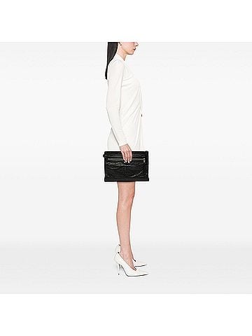 Balenciaga Lambskin Motocross Classic Clip Clutch M (view 2)