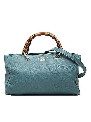 Gucci Medium Calfskin Bamboo Shopper Satchel (view 1)