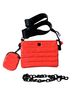Think Royln 100% Polyester Solid Orange Crossbody Bag One size - photo 1