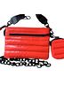 Think Royln 100% Polyester Solid Orange Crossbody Bag One size - photo 2