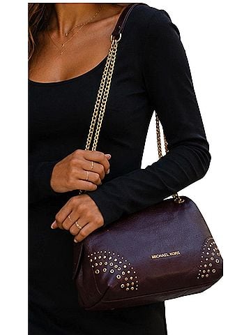 Michael Kors Michael Kors Leather Messenger (view 1)