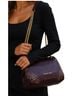 Michael Kors 100% Leather Purple Leather Messenger One size - photo 1