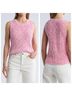 Splendid Marled Pink White Sweater Vest Size S - photo 14