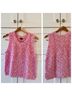Splendid Marled Pink White Sweater Vest Size S - photo 4