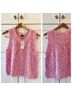 Splendid Marled Pink White Sweater Vest Size S - photo 9