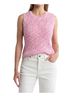 Splendid Marled Pink White Sweater Vest Size S - photo 2
