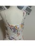 Parker Floral White Multi Color Cocktail Dress Size S - photo 8