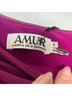 AMUR 100% Polyester Floral Pink Purple Green Multi Color Cocktail Dress Size 4 - photo 3