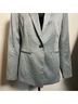 Banana Republic Polka Dots Gray Black Blazer Size 8 - photo 7