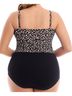 Catalina Polka Dots Black White Brown One Piece Swimsuit Size XL - photo 2